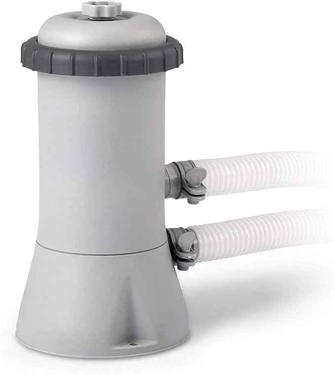 INTEX C530 Krystal Clear Cartridge Filter Pump for Above Ground Pools: 530 GPH Pump Flow Rate – Improved Circulation and Filtration – Easy Installation – Improved Water Clarity – Easy-to-Clean