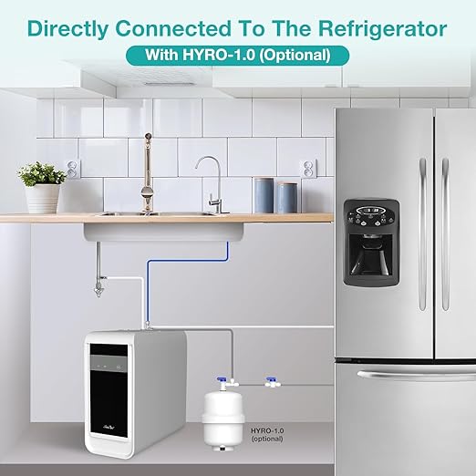 SimPure Q3-600A Reverse Osmosis System with Remineralization, 600 GPD Under Sink RO Water Filtration with ALK Faucet, 8 Stage Tankless RO Water Filter, PH+, Acid-Base Balance, NSF/ANSI 58 Certified