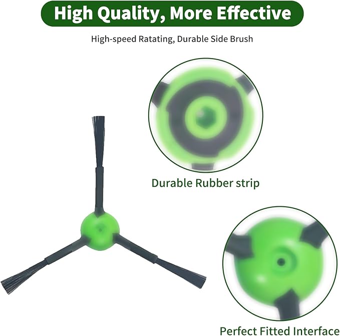 Replacement Parts Specific for R-oomba Combo 10 max j9+ j7+/Plus Robot Vacuum Cleaner,Accessories Inclue 2 set Roller Brushes,4 Filters,4 Microfiber Mopping Pad,8 Side Brushes,6 Dust bags - AquaVibe