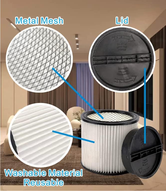 Replacement Filter For Shop Vac 90304 90585 Vacuum 5 Gallon and above