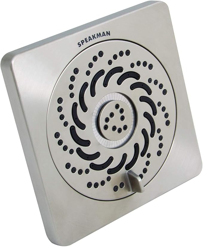 Speakman S-5001-BN-E175 Kubos Exhilaration High Pressure Fixed Shower Head, 1.75 GPM, Brushed Nickel