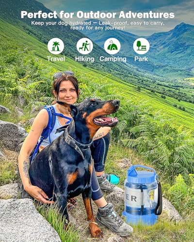 Large Dog Water Bottle Portable Bowl