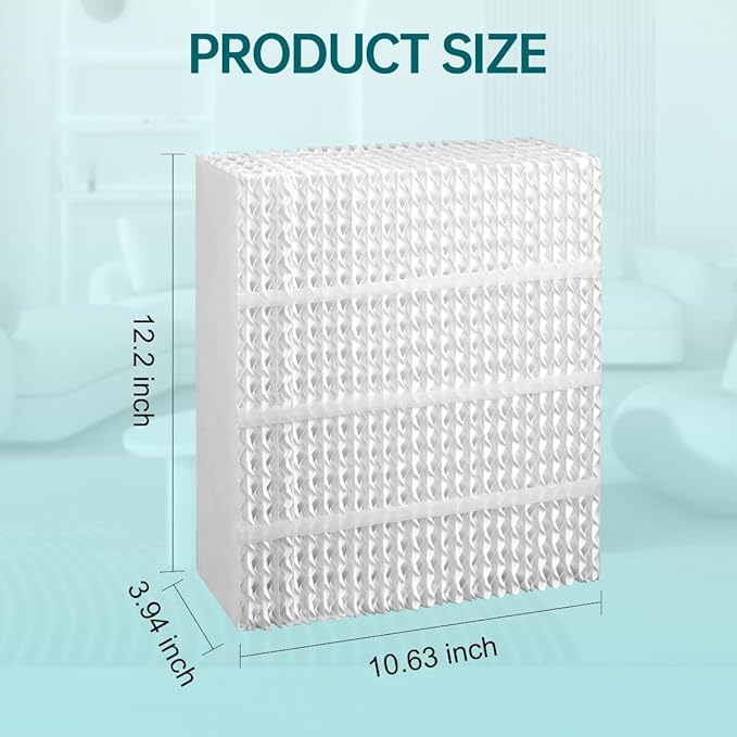 EP9800 1043 Evaporative Humidifier Wick Replacement for AIRCARE EP9700 EP9500 SS390DWHT 821000 826000 826800 Bemis Space Saver 800 Series Essick Air EP9R-Series 2 Pack - AquaVibe