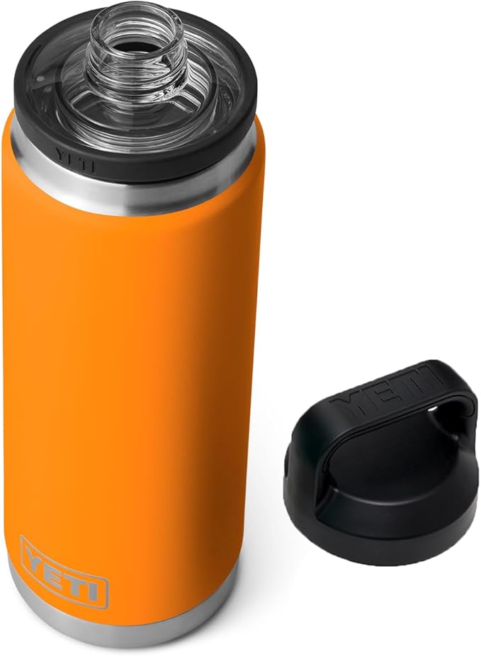 YETI Rambler 26 oz Bottle, Vacuum Insulated, Stainless Steel with Chug Cap, King Crab
