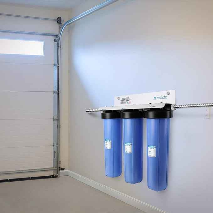 APEC Water Systems 3-Stage Whole House Water Filter System with Sediment, GAC Carbon and Carbon Block Filters (CB3-SED-CAB-CBC20-BB)