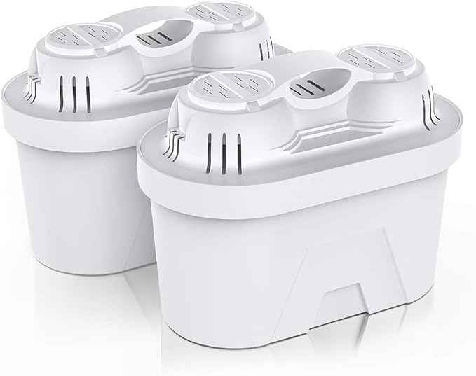 FRIZZLIFE FPT01 Replacement Water Filter Cartridge Set for FP40 Water Filter Pitcher, For T900 & TF900 Instant Hot Water Dispenser Filter Systems (2 Pack)