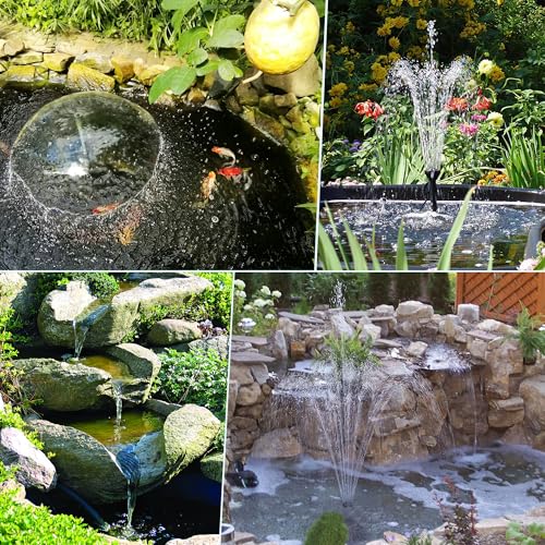 30W Solar Pond Filter Fountain with 200 GPH Water Pump Outdoor