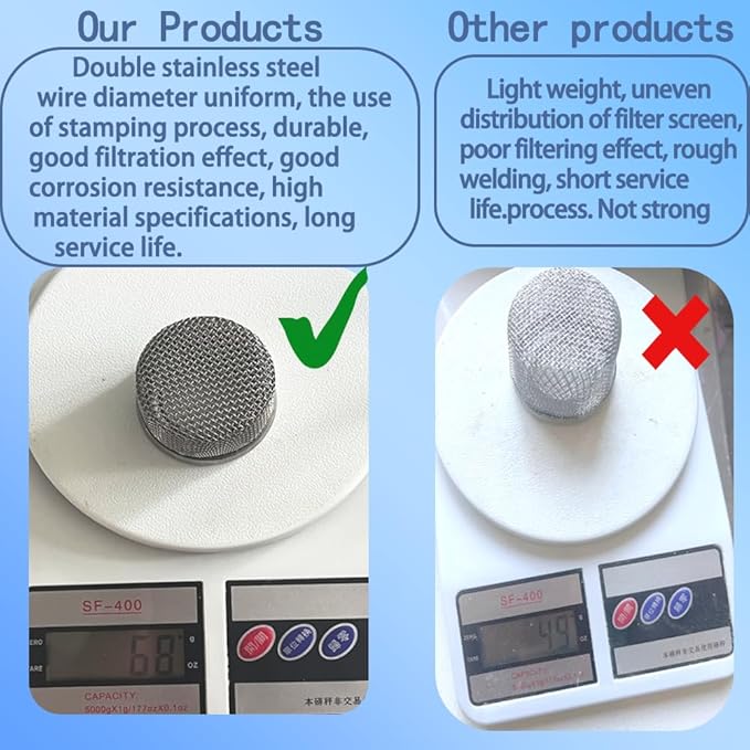 Airless Spray Filter Screen set 244067 181072 287032 Replacement for Graco Paint Sprayer Parts 695 795 1095 1595 3900 5900 7900,Pump Inner Core and Gun Filter - AquaVibe