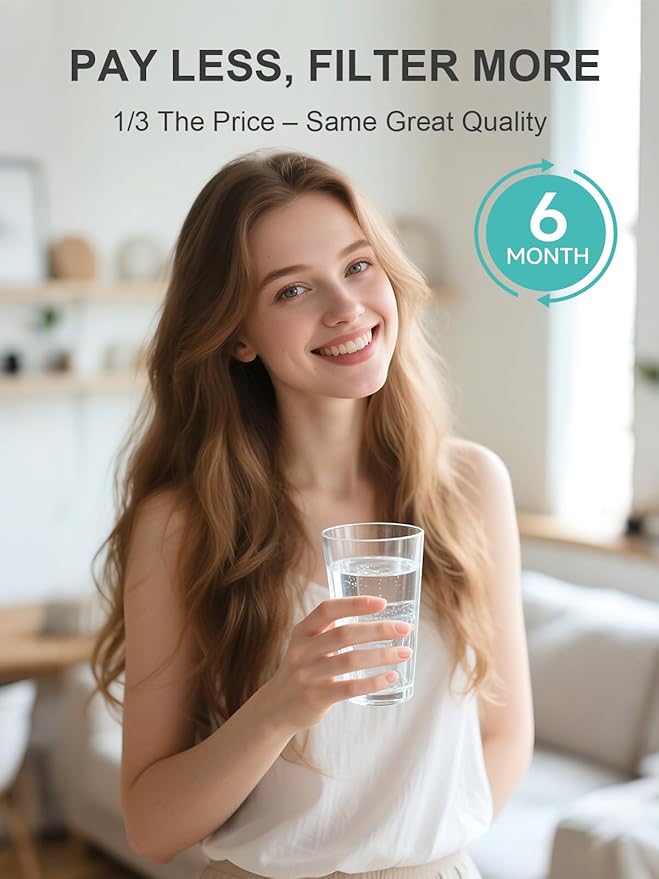 W10295370A Water Filter Replacement Compatible with Whirlpool Every-drop Filter-1 EDR1RXD1 P8RFWB2L P4RFWB Kenmore 46-9081 46-9930 W10295370 P8WB2L P5WB2L Ice Filters, Mint 2-Count