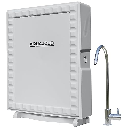 Tankless Under-Counter Water Filter System - 5-Stage Filtration Removes Odor & Chlorine, Includes Chrome Faucet - Ideal for Under Sink, Refrigerators, Coffee & Ice Makers - AquaVibe