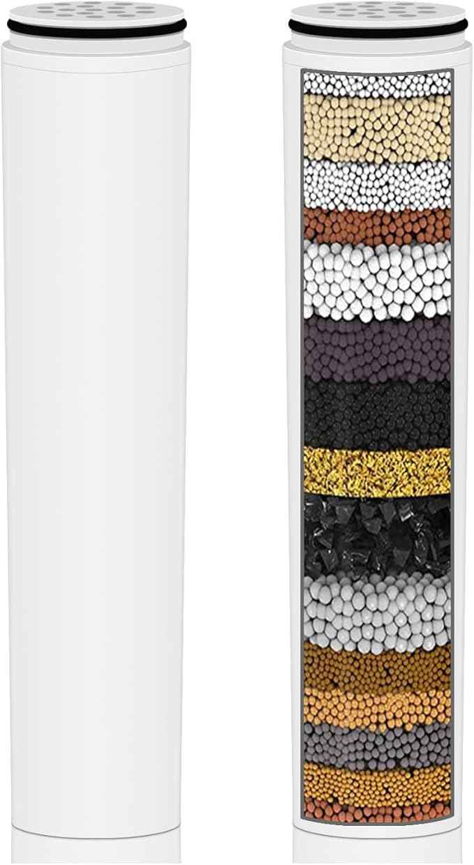 Water Fiter for Shower Head Filter,Compatible with Cobbe Shower Head Filter System,Removes Heavy Metals and Chlorine.(2 Pack)
