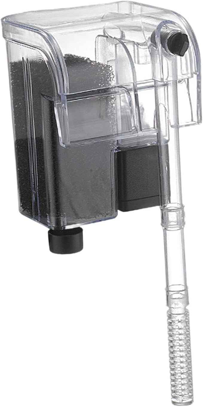 Auto Start Hang on Back Aquarium Adjustable Quiet Fish Tank Hob for Freshwater Accs, A