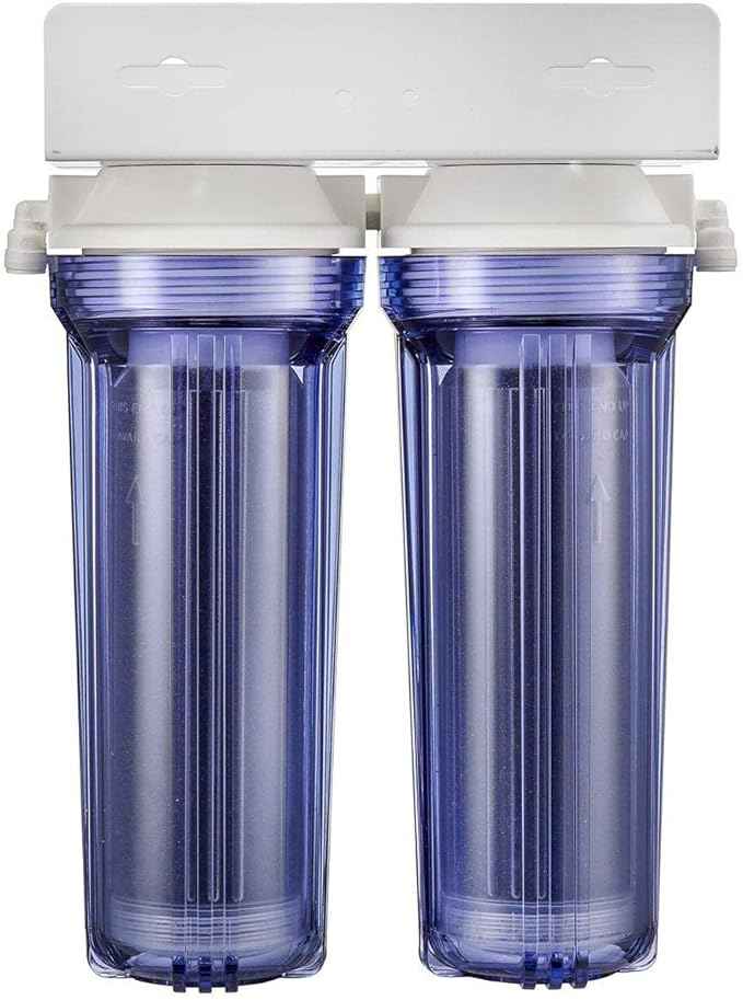 Dual Deionization Canisters Upgrade Kit for Reverse Osmosis Systems | Add On for RODI Aquarium Reef