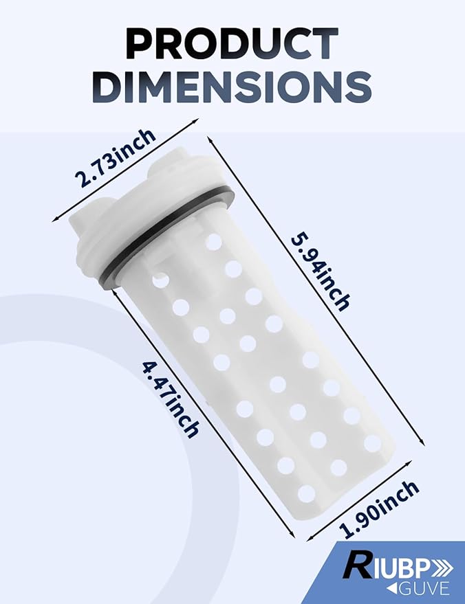 Washing Machine Drain Pump Filter Fit for WBVH5100H0WW、WBVH5100H1WW、WBVH6240F0GG、WBVH6240F0WW Etc Replace WH11X34741 WH23X10029 WH23X10027 AP7205454 4977949 PS16874133 EAP16874133 - AquaVibe
