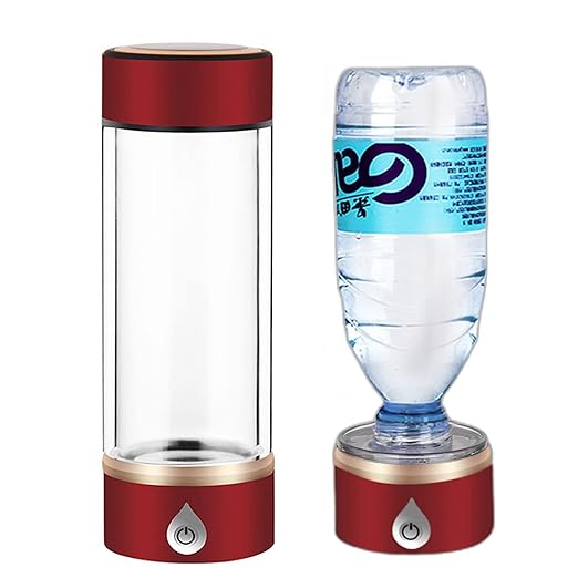 1500ppb Hydrogen Rich Water Bottle Generator, 420ml Portable Hydrogen Water Cup, USB Rechargeable Ionized Water Generator, Home Office Use