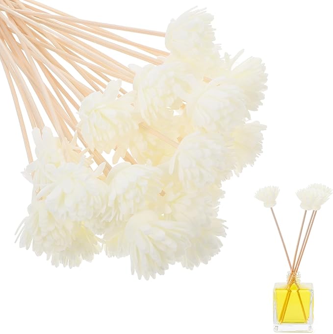 Air Diffuser Oil Diffuser Sticks 30pcs Rattan Diffuser Sticks Aroma Diffuser Sticks Refill Replacement Reed Fragrance Diffuser Vase Fillers Diffusers - AquaVibe