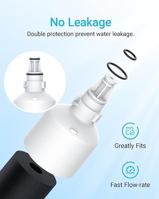 AQUA CREST 7012333/7042803 Ice Maker Water Filter, Replacement for Sub-Zero 7012333/7042803, UC-15, UC-15IP Ice Maker Water Filter, Manitowoc K00374, 1 Pack