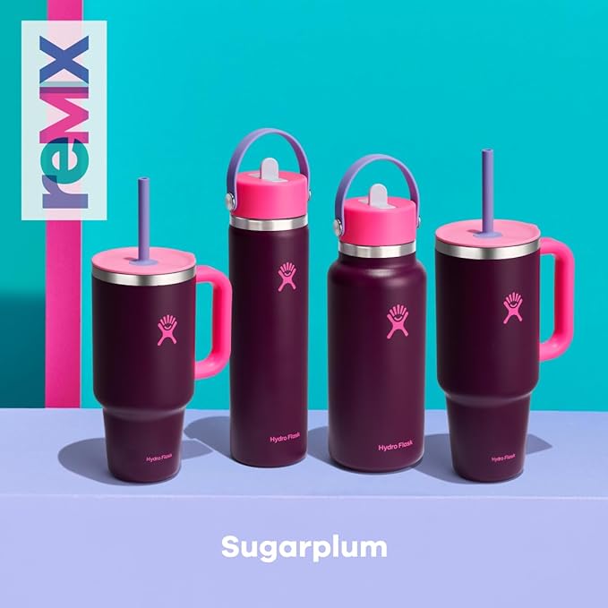 Hydro Flask 32 Oz Wide Flex Straw Cap Sugarplum
