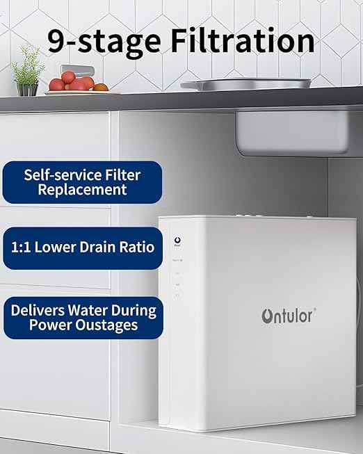 Ontulor S3OP RO Reverse Osmosis Membrane Filter, 0.0001μm Precision, Reduces TDS, PFAS, Fluoride, Lead & Heavy Metals – Replacement Filter Cartridge for Ontulor S3OP System (ASIN: B0F9F92C5R)