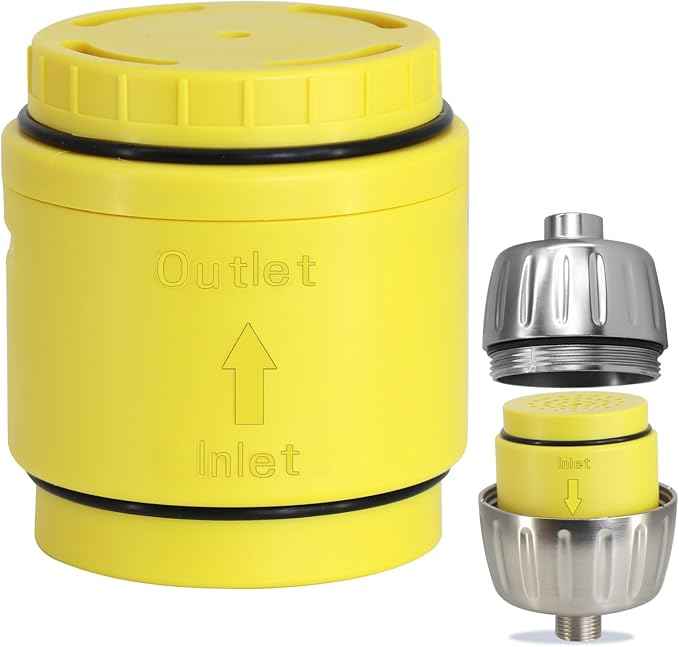 Heavy-duty Lemon-Fragrant Shower Filter Replacement Cartridge.Compatible with SF500 & SF400.Reduce Hard Water| Chlorine | Chemical.For Hair Loss & Skin Allergies.Tylola MAX model