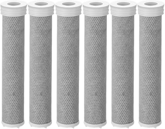 Replacement Shower Head Carbon Fiber Filter Set Water Purification Remove Chlorine/Fluoride/Hard Water For Shower Water Cleaning(6PCS)