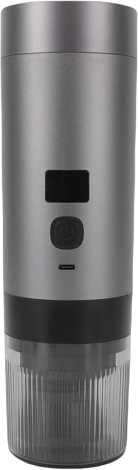 Zerodis Coffee Makers 3 in 1 Rechargeable Coffee Maker with Spoon 200ml Fast Heating Temp Digital Display Fine Mesh Filter Cold Hot Extraction for Camping Office Portable Machine
