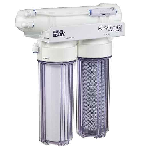 3 Stage Reverse Osmosis RO Water Filter | 75 Gallons Filtration Per Day | Easy DIY Install | Purified Water Removes Chlorine, Fluoride, Nitrates, and Heavy Metals