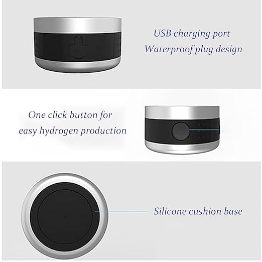 2024 Hydrogen Water Bottle, 500ml Portable Rechargeable Hydrogen Water Bottles Generator with SPE PEM, Hydrogen Water Ionizer Machine for Home, Travel, Office