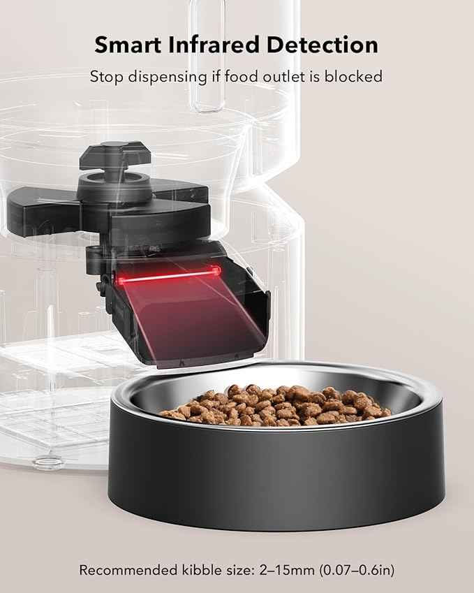 PETLIBRO Automatic Cat Feeder – 3L Programmable Pet Food Dispenser with Airtight Storage, Timed Portion Control, Voice Meal Call & Dual Power Supply, Clog-Free Healthy Feeding for Cats & Small Dogs