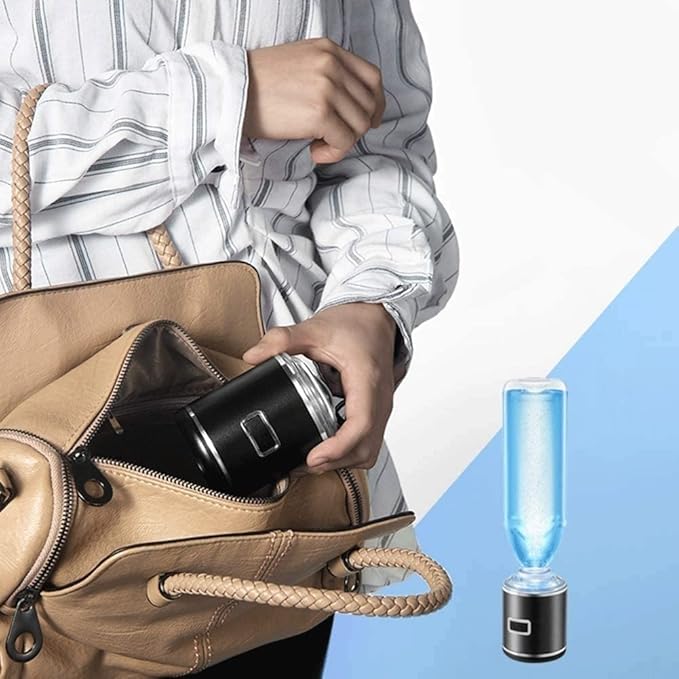 350ML Portable Hydrogen Rich Water Bottle Rechargeable Ionized Water Generator Hydrogen Water Maker Antioxidant Glass Health Care Cup