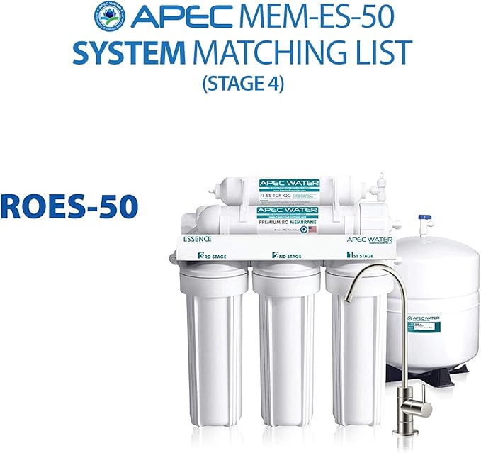 APEC Water Systems MEM-ES-50 50 GPD Membrane Replacement Filter For Reverse Osmosis System