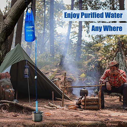 6L Gravity Fed Water Filtration System with Adjustable Tree Strap