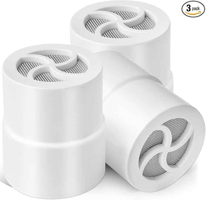 High Output Shower Filter Replacement Compatible With Jolie Filtered Showerhead & Shower Filter, For Hard Water Remove Chlorine And Other Impurities, 3 Pack