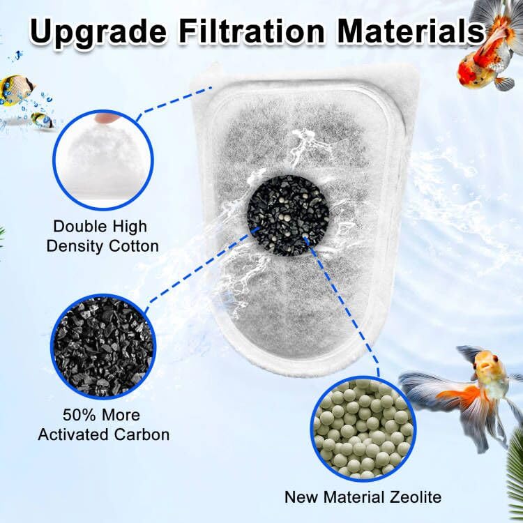 16 Pack Large Replace Filter Cartridge for Whisper EX Filter (16 Count)