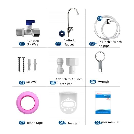 Eiree H502A Ultrafiltration Undersink Water Filter Systems,Stainless Steel Water Filter for Sink, Reduces Chlorine, Taste and Odor, 99.99% of Contaminants Larger Than 0.01μm, USA Tech
