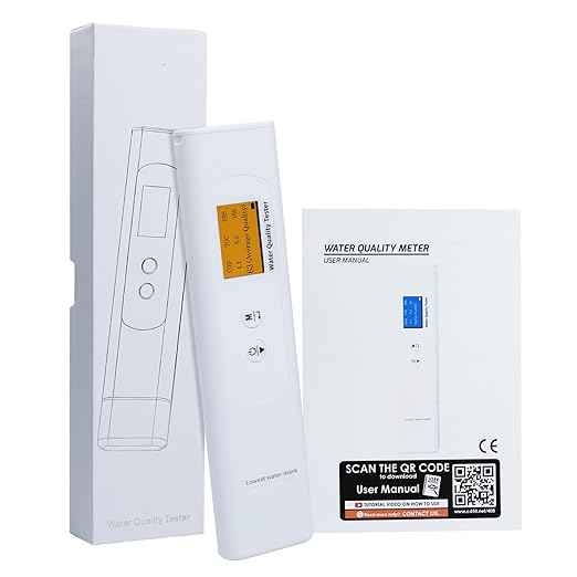 Water Quality Tester for Drinking Water, Portable 6-in-1 TDS Meter TOC, COD, EC, UV275, Temp&TDS, Digital Drinking Water Quality Tester for Home, RV, Hiking, Camping, Travel, Well, Tap, Water Purifier