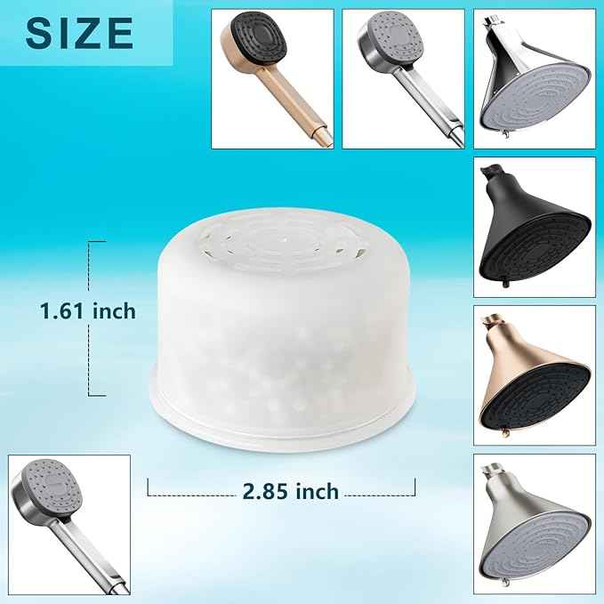 Shower Filter Replacement Compatible with CANOPY Filtered Shower Head And Handheld Shower Head,for Hard Water - Filters Chlorine 2- Pack