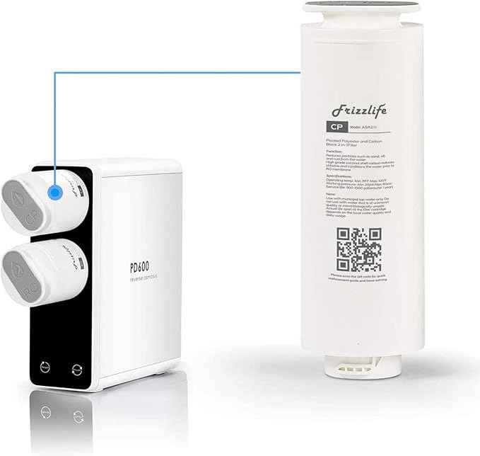 Frizzlife ASR211 Replacement Filter Cartridge For PD600-TAM3, PD400, PD500, PD800-TAM4 Reverse Osmosis System (1st Stage)