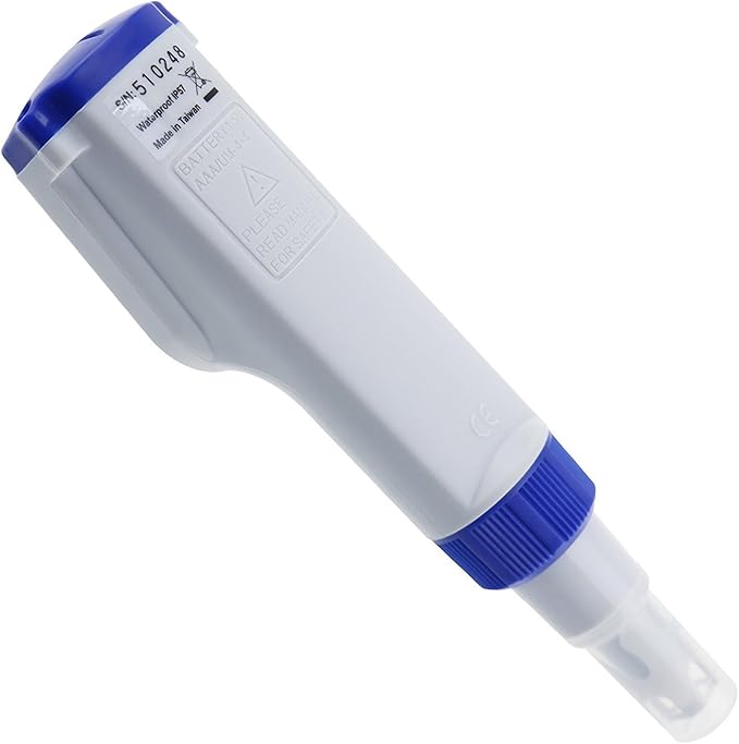 TEKCOPLUS 6-in-1 Water Quality Tester, Waterproof Digital Pen Type Multiparameter Water Tester Combo Pen with pH/ORP/EC/TDS/Salinity/Temperature Testing Kit and Replaceable ORP Probe