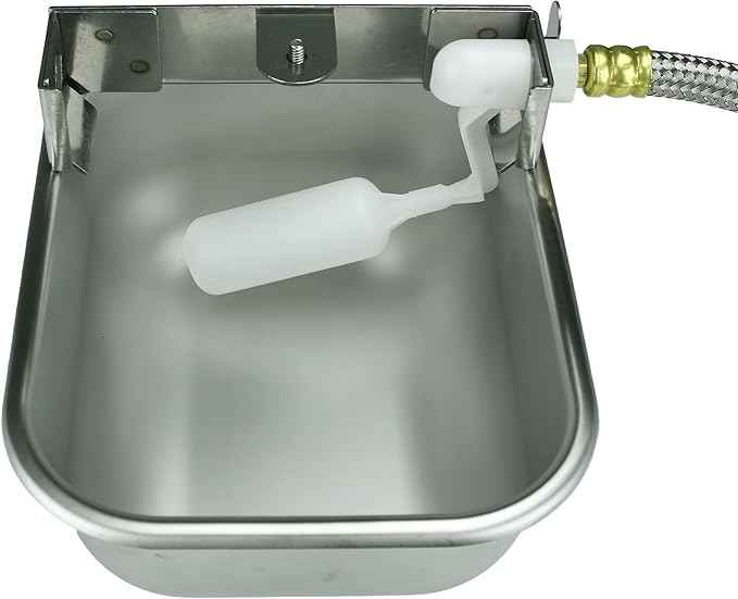 Nelson Rust Proof Stainless Steel Outdoor Automatic Dog Waterer Bowl Dispenser - Easy To Clean and sanitize, Quick Setup With Fresh Water Refill - Perfect Alternative Choice For Livestock Farm Animals