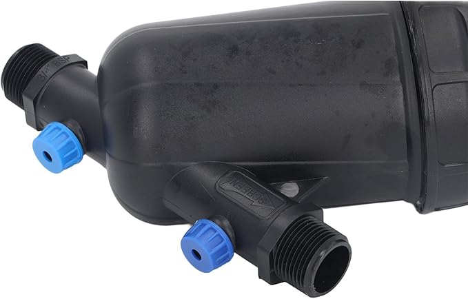 Buachois Irrigation Filter, Y Type Sprinkler Drip Irrigation Filter, 3/4in Male Water Filter Strainer for Greenhouse Agricultural Gardening (1in Male Disc Type)