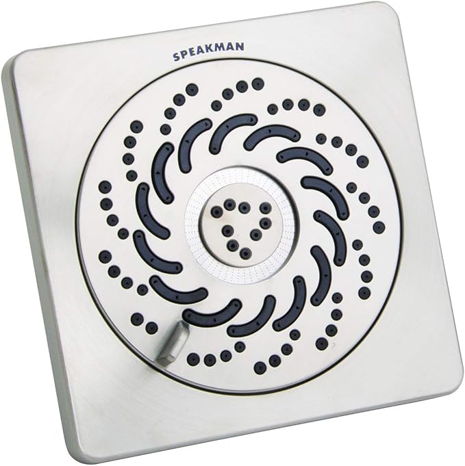 Speakman S-5001-BN-E15 Kubos Exhilaration High Pressure Fixed Shower Head, 1.5 GPM, Brushed Nickel