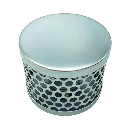 Round Hole Suction Strainers for Pump, Plated Steel (3“)