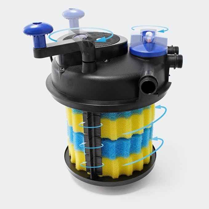 Grech CPF-6000 UV Pond Filter, 11W, 2378gph