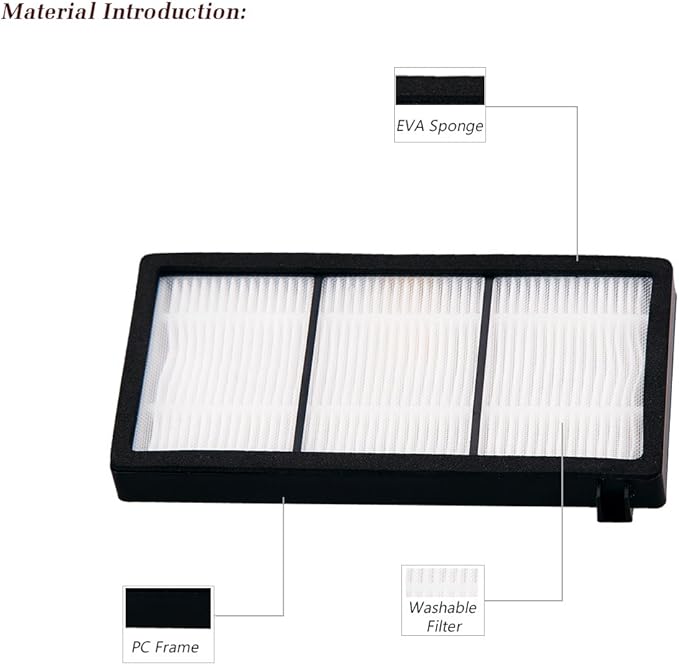 I clean 16pcs Replacement iRobot Roomba Hepa Filter, Parts Fit for Roomba 980 960 880 860 870 890 Robotic Vacuum 800&900 Series, with A Free Cleaning Brush… - AquaVibe