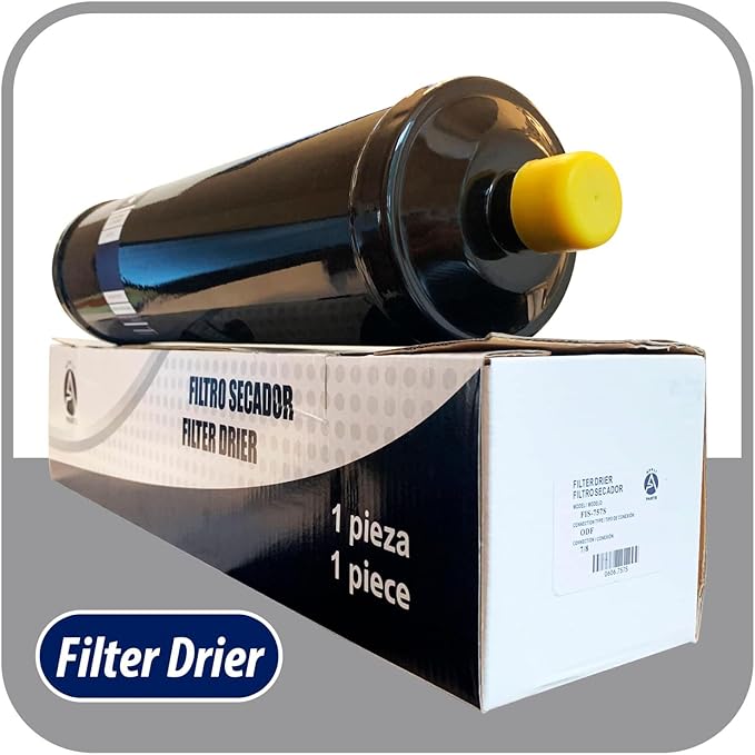 Appli Parts APFD-757S 7/8 in Liquid Line Refrigerant AC Filter Drier hvac Refrigeration 757S ODF Sweat Solder connection universal unidirectional 16-1/2 in long 3-3/4 in wide