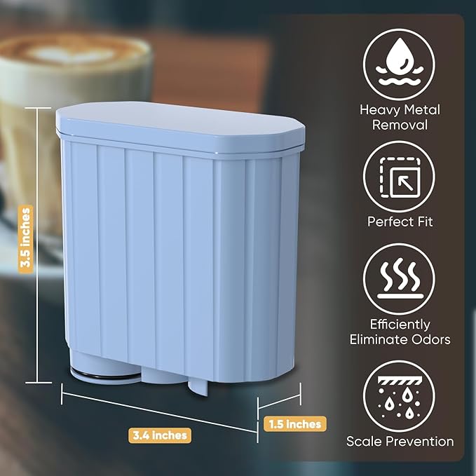 PUREPLUS Coffee Filter Compatible with AquaClean CA6903, Water Filter for Fully Automatic Espresso Machines, Dedicated Anti-Lime & Calc Protection, 3 Pack - AquaVibe