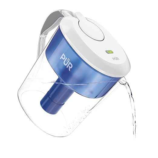 PUR Plus Water Pitcher Filtration System with 6 Months of Filters, 11 Cup, CR1111WLCR