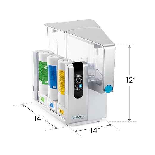 AquaTru Classic Smart Alkaline Countertop Water Purifier | App-Connected 4-Stage RO System Removes Forever Chemicals, Lead & Fluoride | Adds Healthy Minerals | No Plumbing