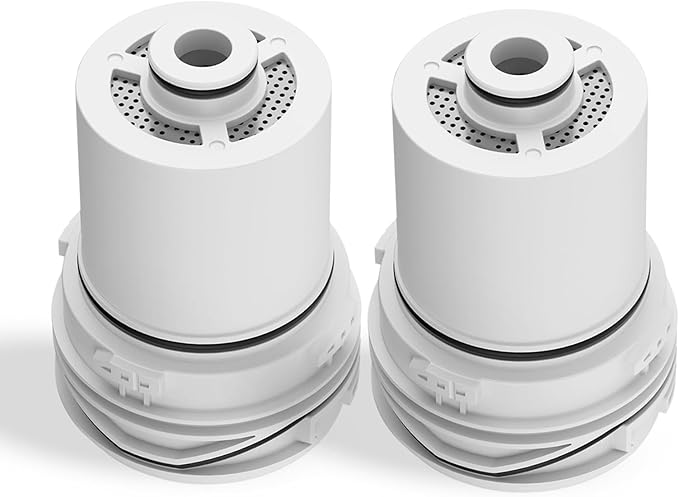 2-PACK, Compatible with Delta Clarifi Shower Filter Cartridge for 7RC100 & 5RC100, Reduces Chlorine for Healthier Skin & Hair.